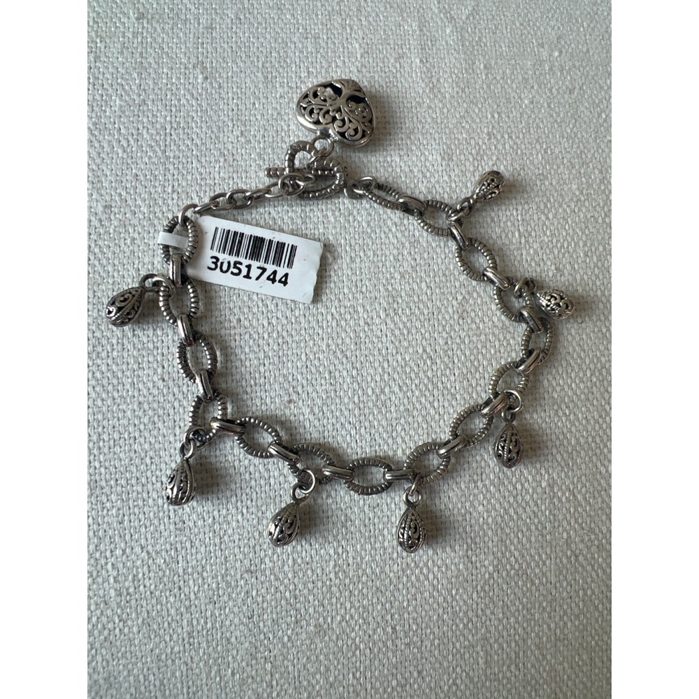 Delicate Silver Charm Bracelet with Dainty Chain